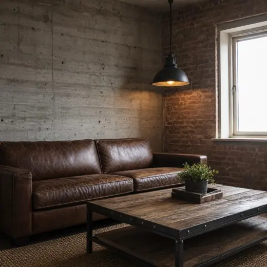 Industrial style living room