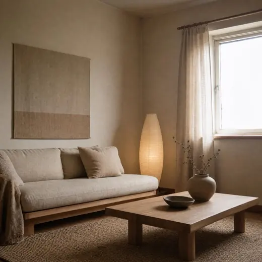 Japandi style living room